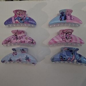 STITCH Hair CLAW Clips  - Pink, Purple, Blue. You Pick 1 !